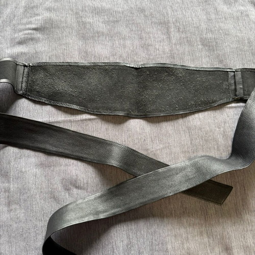 Mango black wrap obi belt like new, adjustable
