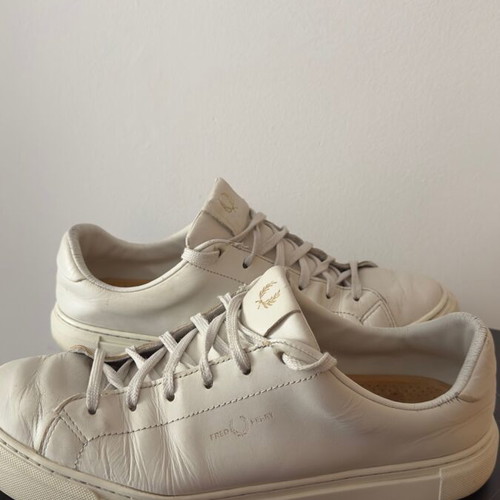 Fred Perry men's shoes used, beige, size 45