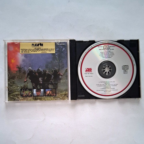 Platoon soundtrack and songs from the era CD used, rock