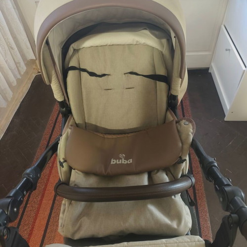 Buba Estilo 3-in-1 baby stroller used, beige