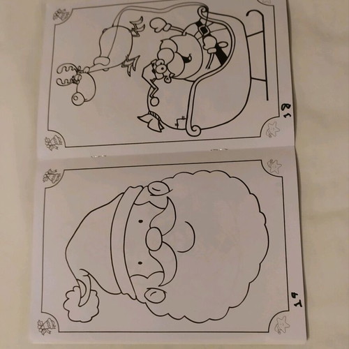 Christmas coloring book used with 24 pages