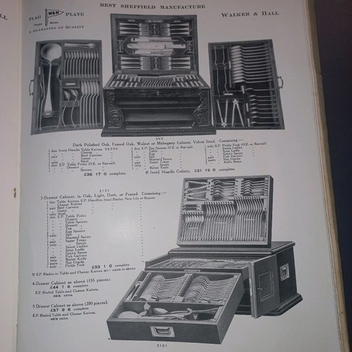 Walker and Hall silverware catalog used