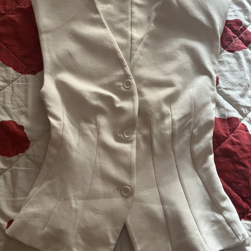 Zara white vest