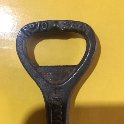 Corona 1920s Cast Iron Bottle Opener used