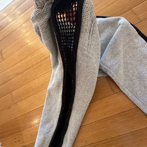 Zara gray jumpsuit with black medium