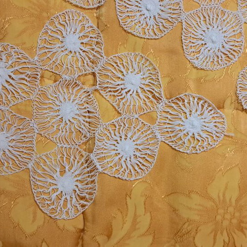 Set of 3 white handmade doilies like new, knitted