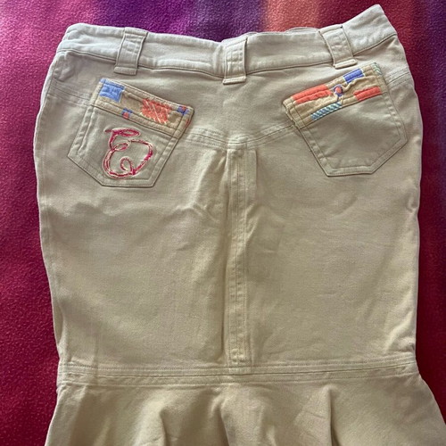 Denim skirt like new, size M, croc color