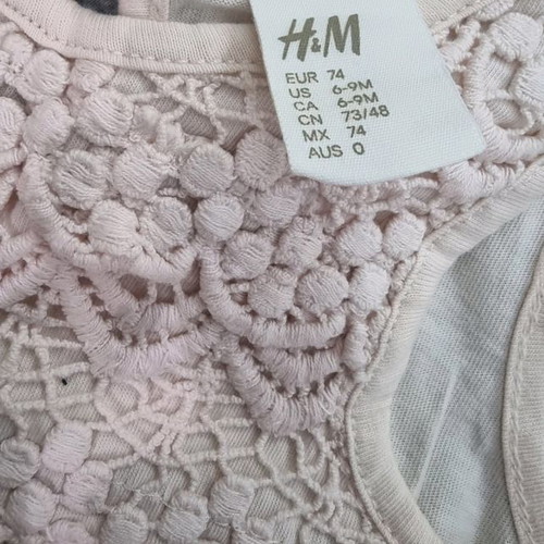 Φόρεμα βρεφικό H&M μεταχειρισμένο, μέγεθος 6-9 μηνών