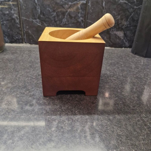 Wooden mortar like new
