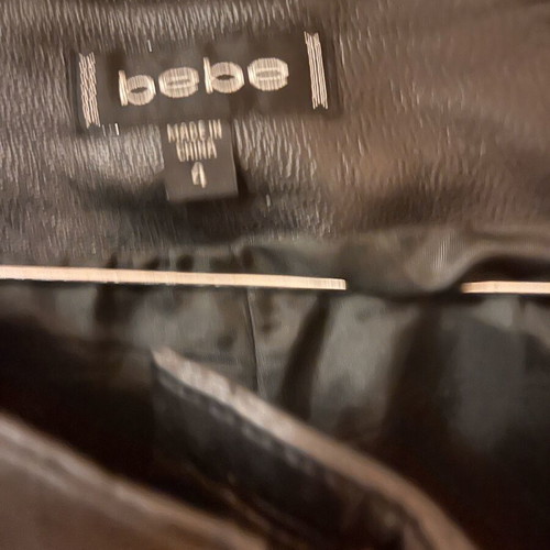 Bebe leather pants like new, black, size Small