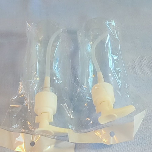 Cosmetic packaging with dispenser 2x50ml new