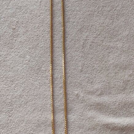 Gold-Plated Steel Necklace with Pearls Like New