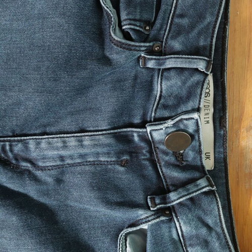 Asos blue high waist skinny jeans size 32 like new