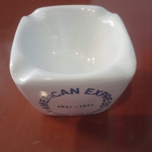 American Express vintage commemorative ceramic ashtray 1921-1971