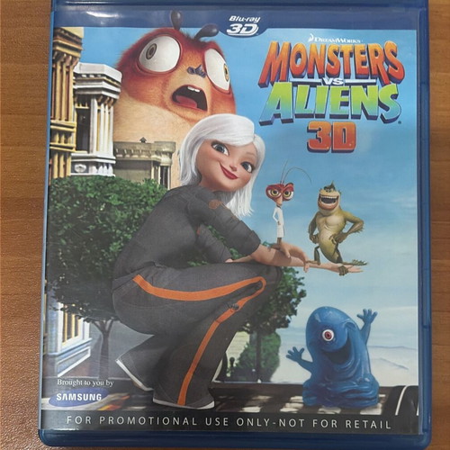 Monsters vs Aliens 3D Blu-ray promotional edition like new