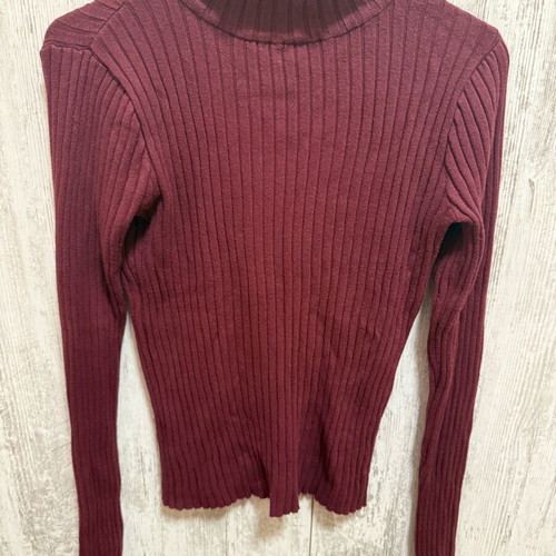 Bordeaux rib sweater used Edited, size M