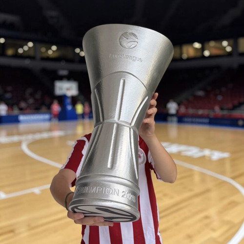 Κύπελλο Euroleague 2026 Ολυμπιακός σαν καινούργιο, αντίγραφο 60cm