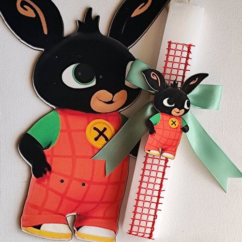 Handmade Bing the Bunny Candle made to order