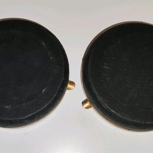Embroidered ashtrays. Completely vintage.
