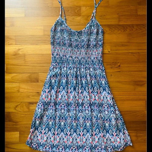 H&M Divided Ethnic Aztec Mini Smocked Sundress Size EU 38 Like New