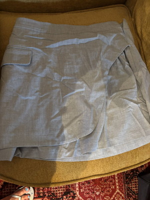 Gray office skirt like new, size L 40 12