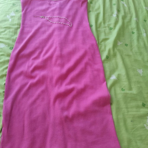 Barbie style women's midi dress Medium new with gift necklace