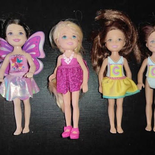 Μινι κουκλίτσες Barbie μεταχειρισμένες, σετ 4 τεμαχίων