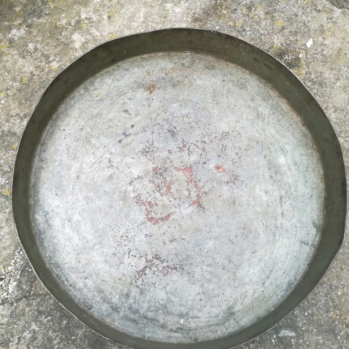 Copper baking trays used, set of 2, large and medium