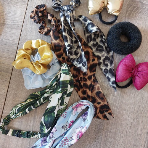 Hair accessories set, new, colorful