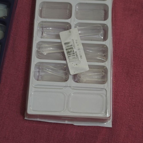 Fake nails like new, transparent flexible plastic tips for Acrygel and Gel