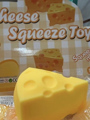 Cheese Squeeze Toy new, 1 piece