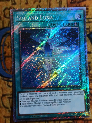Soi & Luna Quick Play Spell κάρτα σαν καινούργιο, 25th Anniversary Rarity Collection 2