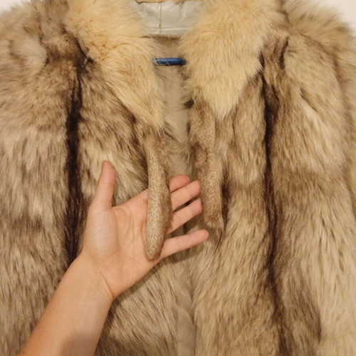 Mink fur used beige, size L, Canada Furs Athens