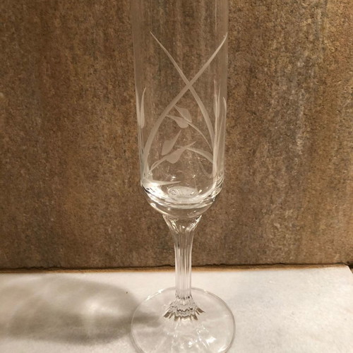 Cristalleria di Firenze crystal glasses used, set of 36, Gemini series