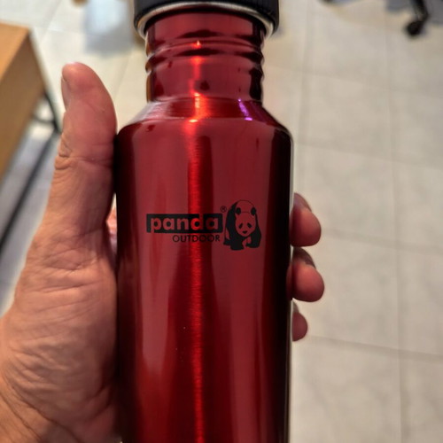 Panda Outdoor Metal Water Bottle 500ml Pack of 30 New