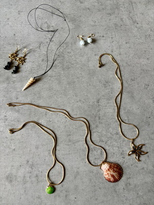 Summer jewelry set like new, multicolor, 6 pieces