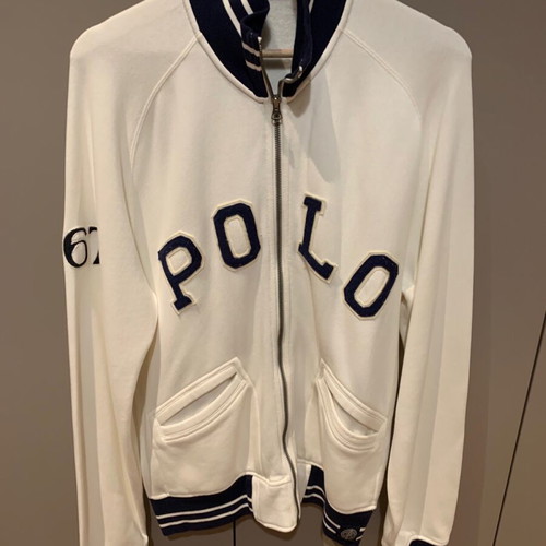 Polo Ralph Lauren jacket size M like new, white and blue