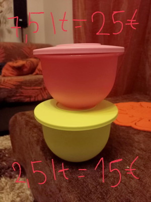 Tupperware bowl 2.5 liters in various colors new