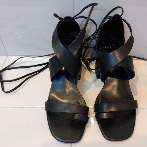 M&S Collection sandals used, size 39, black with laces