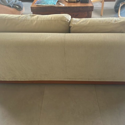 3-seater sofa used with wear on arms and cushions
