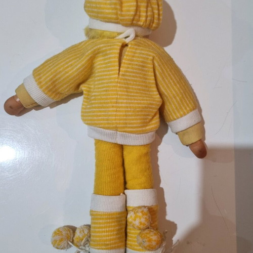 Fasouletos vintage collectible doll used 80s