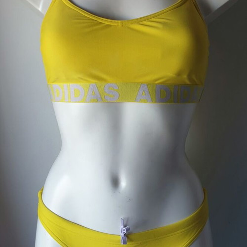 Adidas women's bikini swimsuit new, yellow, size S