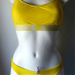 Adidas γυναικείο μαγιό μπικίνι κίτρινο S (αθλητικό)