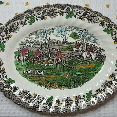 Myotts Country Life oval vintage platter used