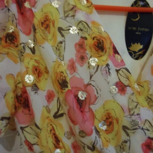 Long colorful wrap dress like new, size M