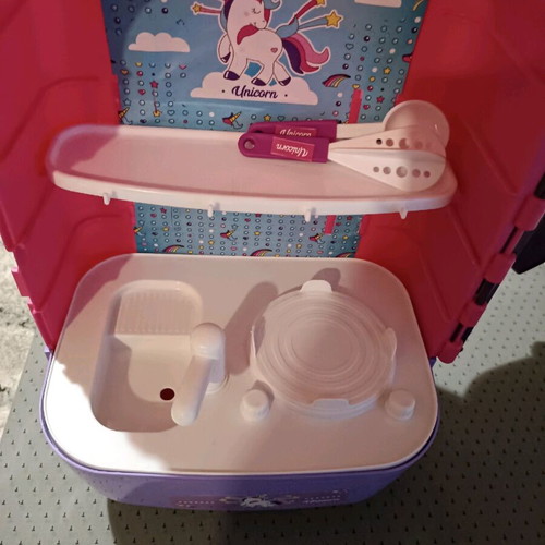 Children's play kitchen suitcase used 15x40cm with marks