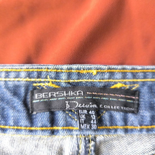 Y2K Bershka denim shorts like new, size L blue