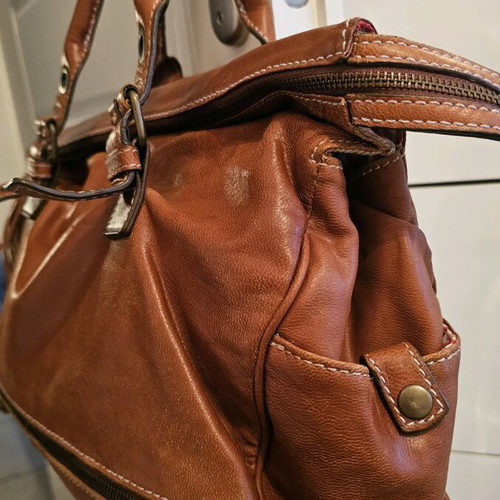 Tabitha shoulder bag used, brown leather