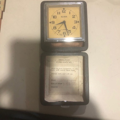 Travel clock old used