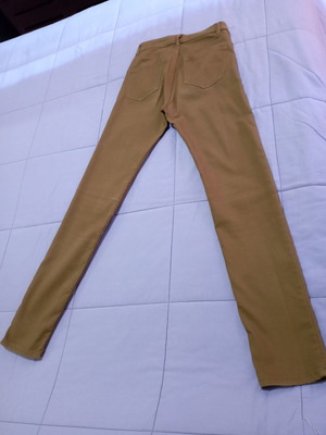 H&M denim pants like new, size 34, mustard color